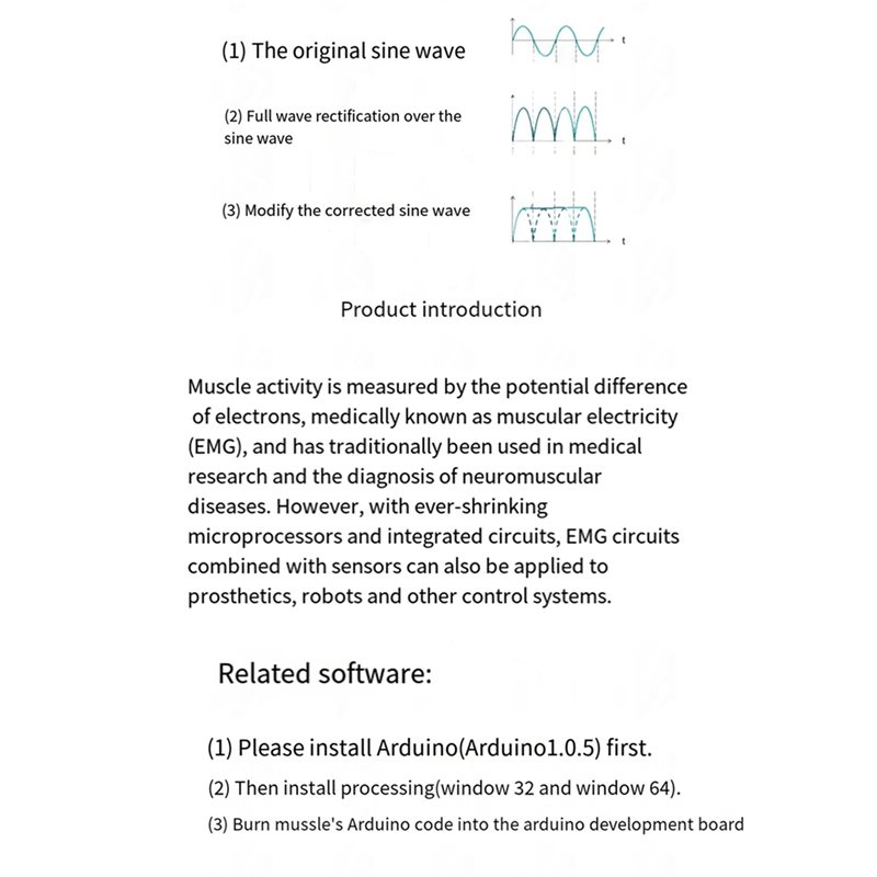 A52T 5X Muscle Electrical Sens - đánh giá và giá Muscle Sensor Emg