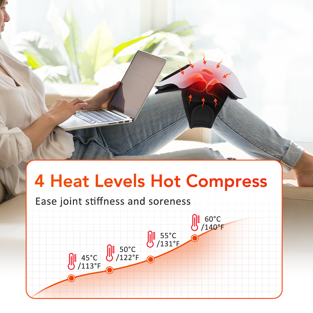 Infrared Knee Massager With 4- - đánh giá và giá Smart Knee Wrap
