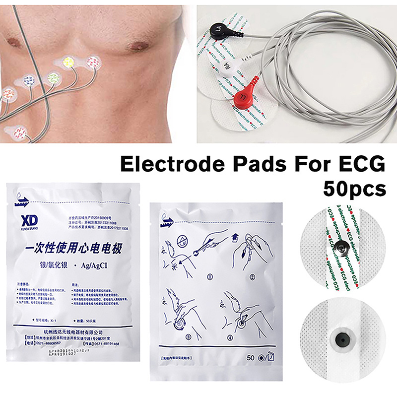 50PCS/Bag Electrode Patch  Dis - đánh giá và giá Ecg Patch Monitor