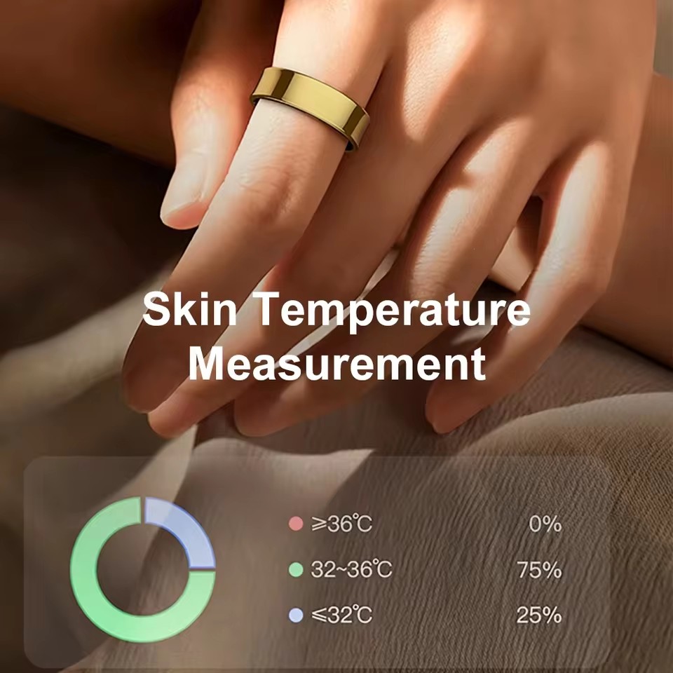 R09 Smart Ring Men Women with  - đánh giá và giá Temperature Ring Skin