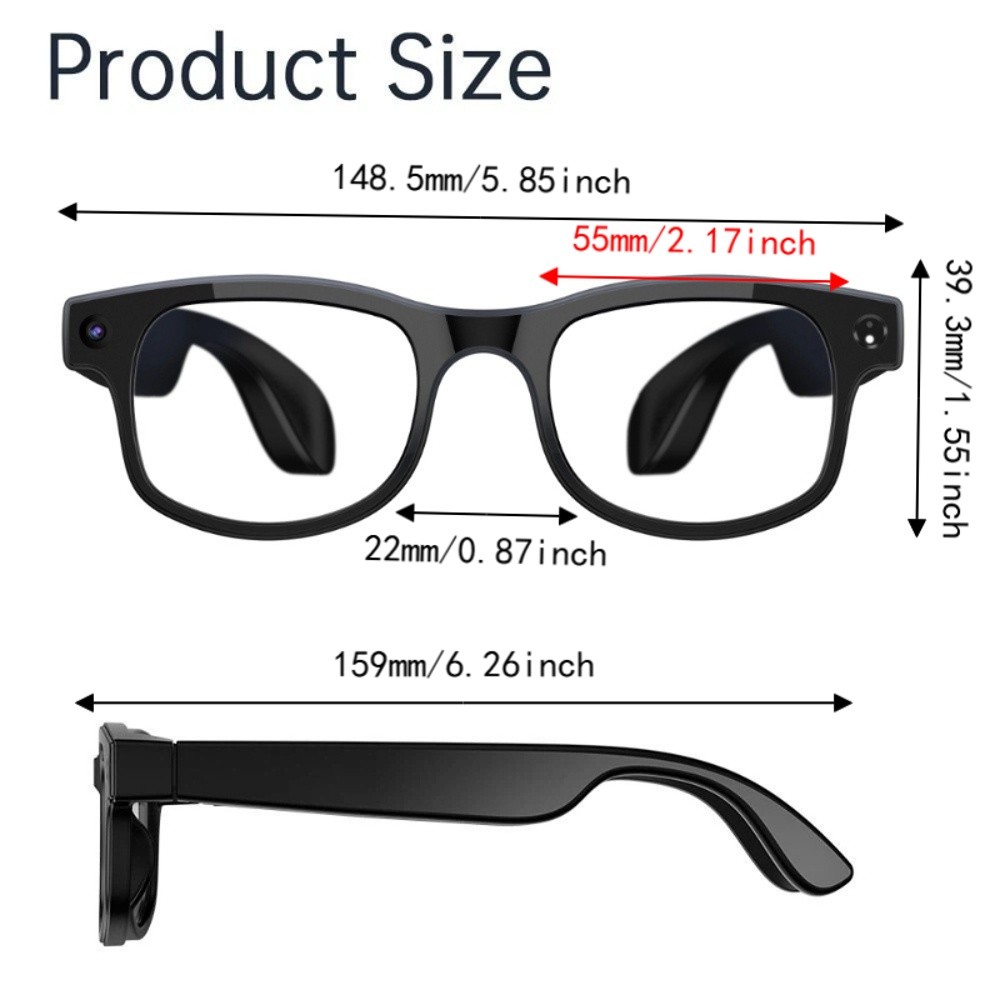 2 in 1 AI Smart Glasses HD Pho - đánh giá và giá Smart Glasses Lens