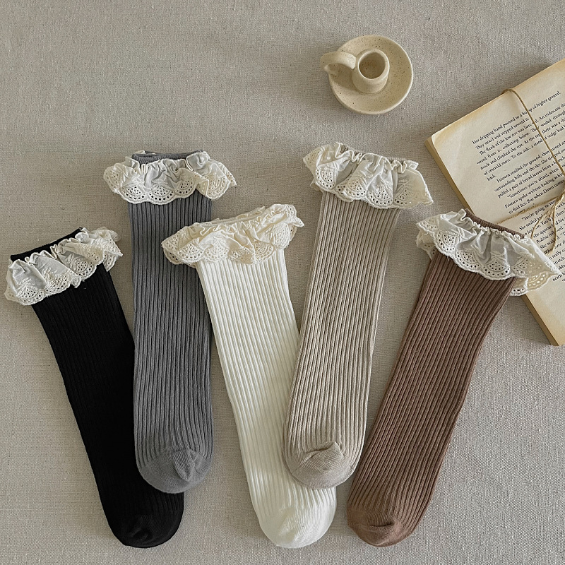 Ruffle Baby Girls Knee High So - đánh giá và giá Baby Sock Oximeter