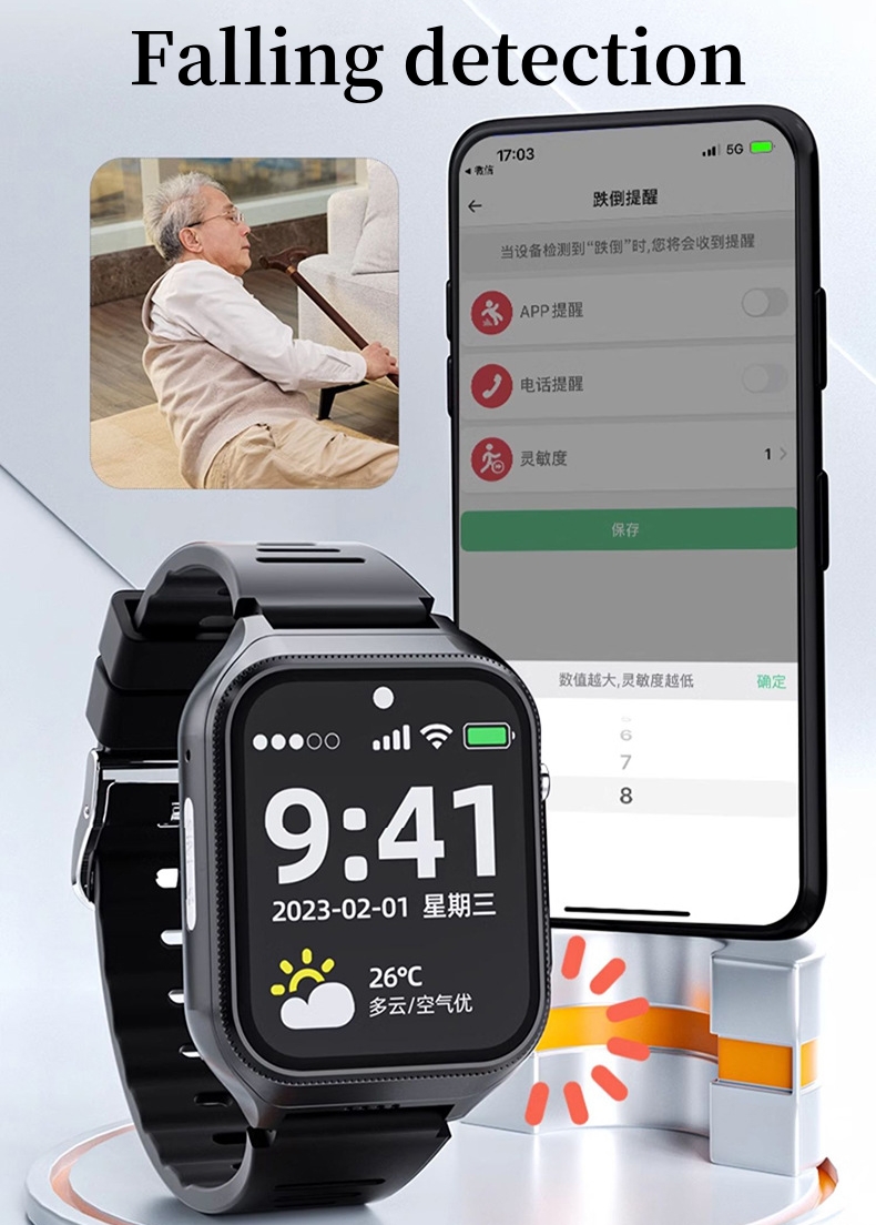 Elderly Smart Watch For Senior - đánh giá và giá Fall Detection Watch