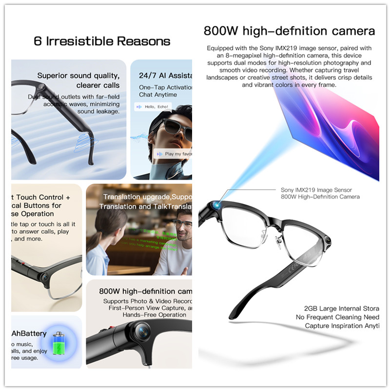 2026 New 8MP Ultra-Wide HD Cam - đánh giá và giá Smart Glasses Lens