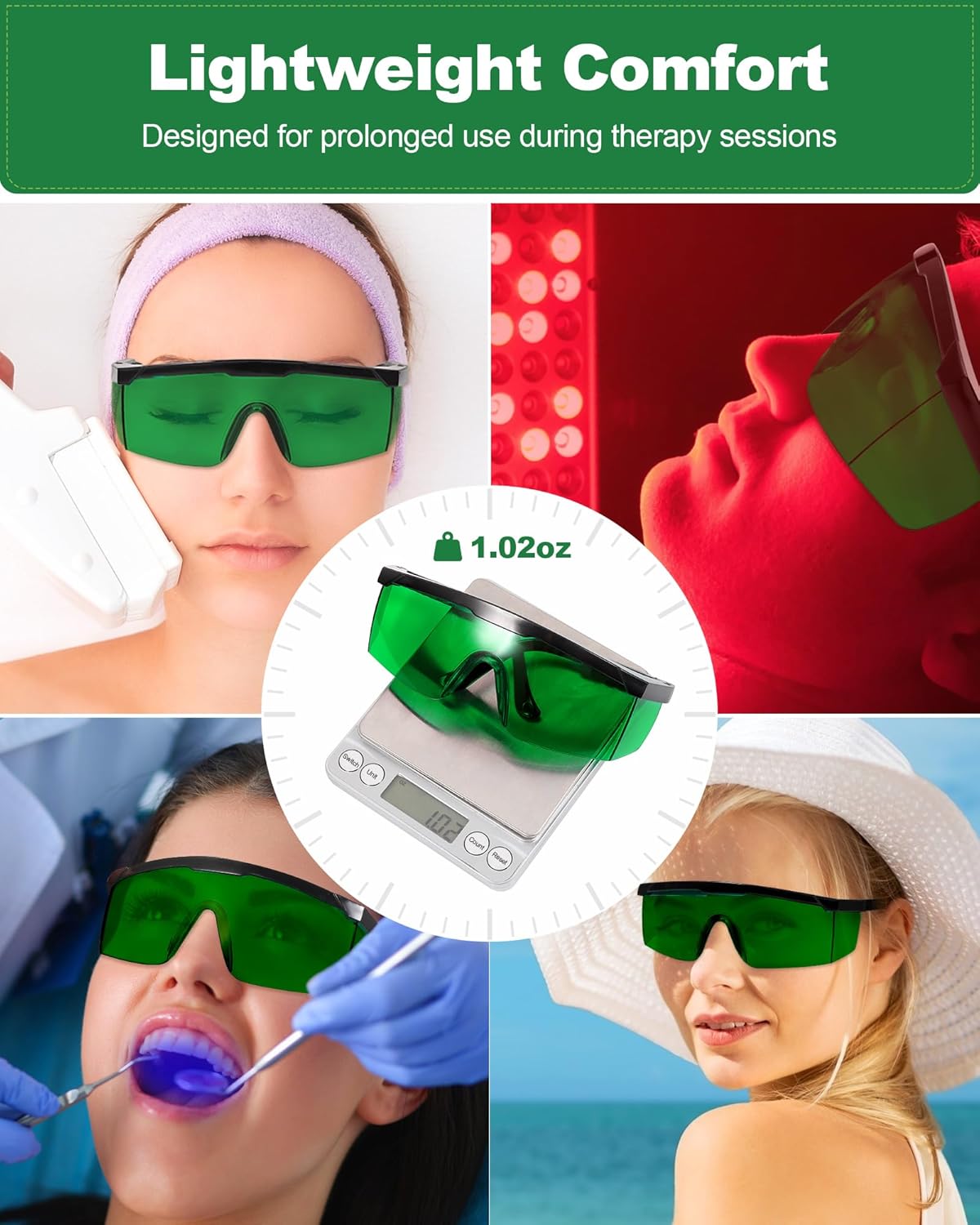 Trong Nhà THỦY CANH LED Phát T - đánh giá và giá Light Therapy Glasses