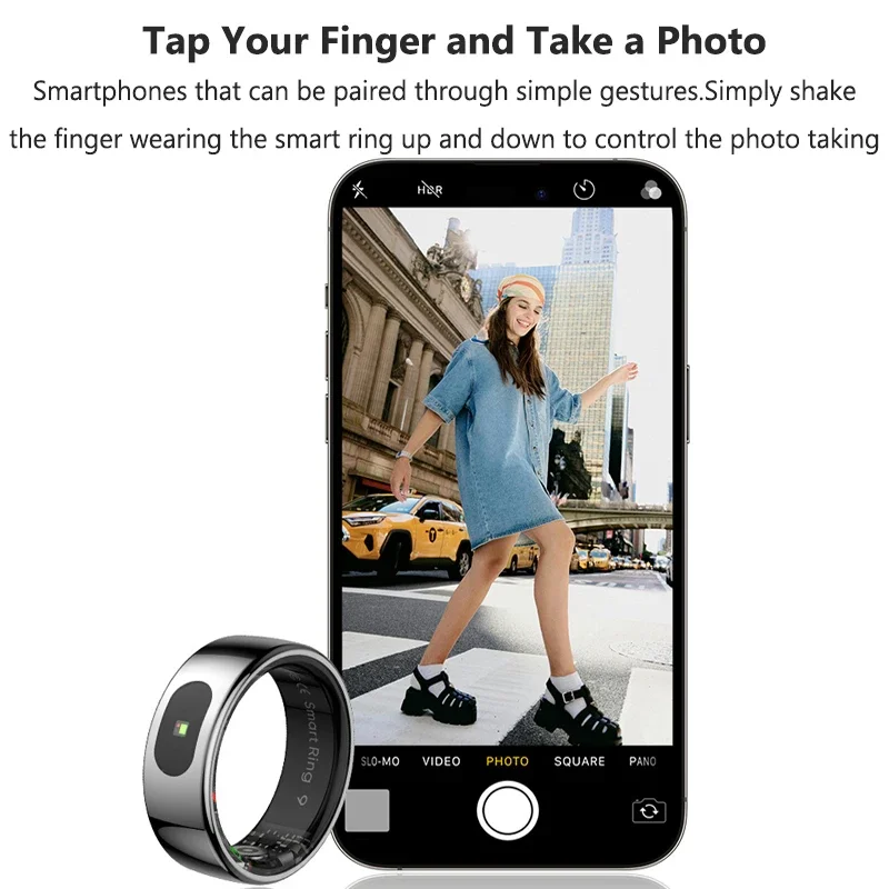 R08 Smart Ring Men Women Charg - đánh giá và giá Temperature Ring Skin
