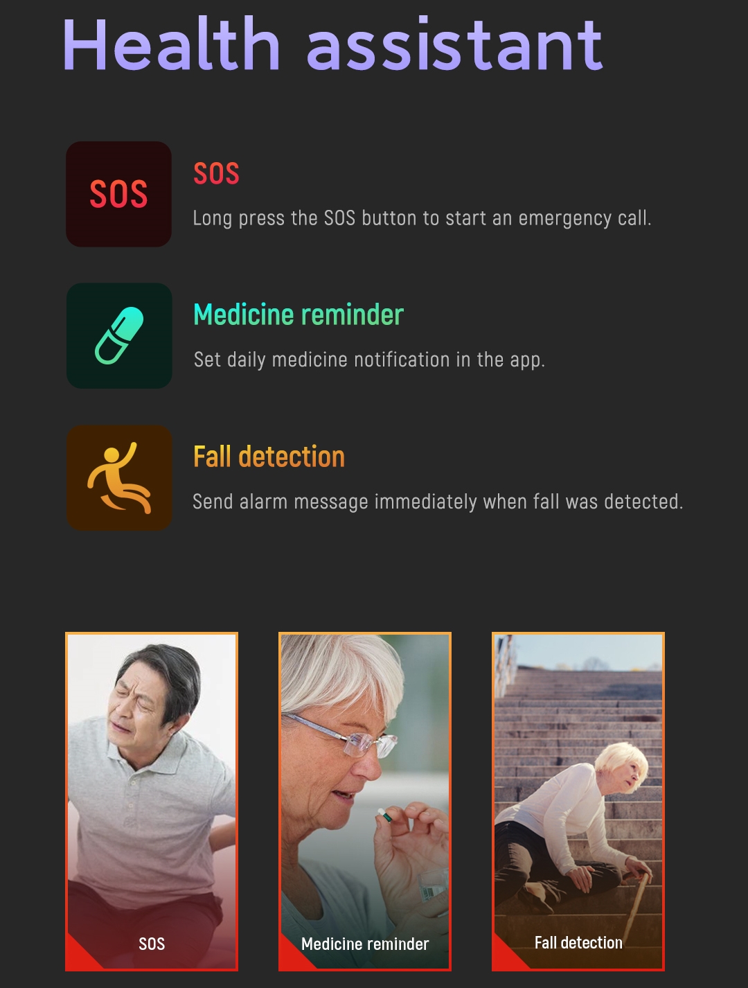 Fall Detection Smart Watch For - đánh giá và giá Fall Detection Watch
